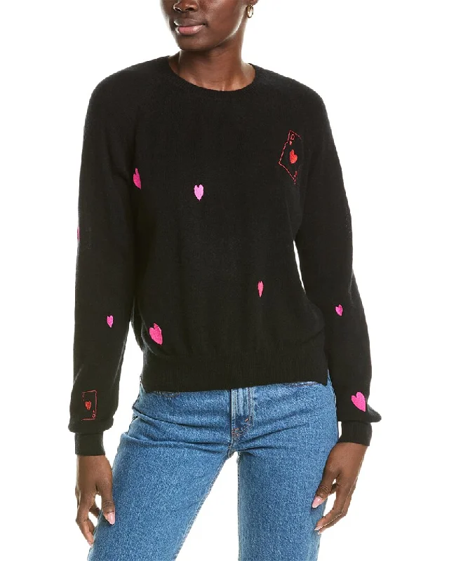 Cozy Look Brodie Cashmere Wool & Cashmere-Blend Queen Of Hearts Sweater