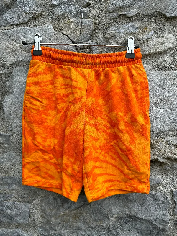 Cozy Fashion Orange tie dye shorts  9-10y (134-140cm)