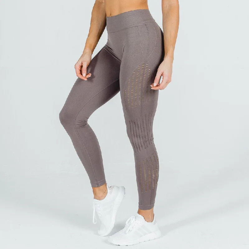 Elegant Wear She-Wolf Seamless Leggings - Beige