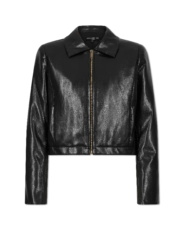 Relaxed Chic Lola Vegan Leather Jacket