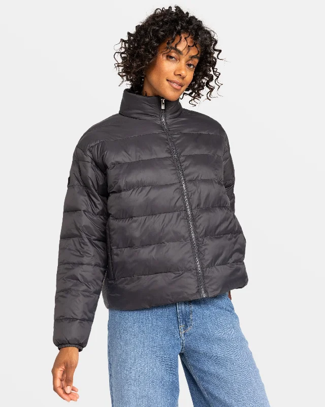 Relaxed Fashion Wind Bliss Padded Jacket - Phantom