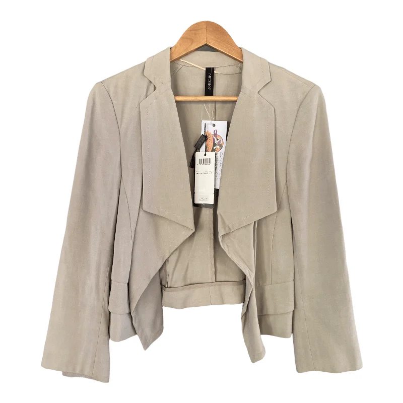 Cozy Outerwear Marccain Cropped Jacket Taupe Size N3 (UK12) BNWT RRP £265