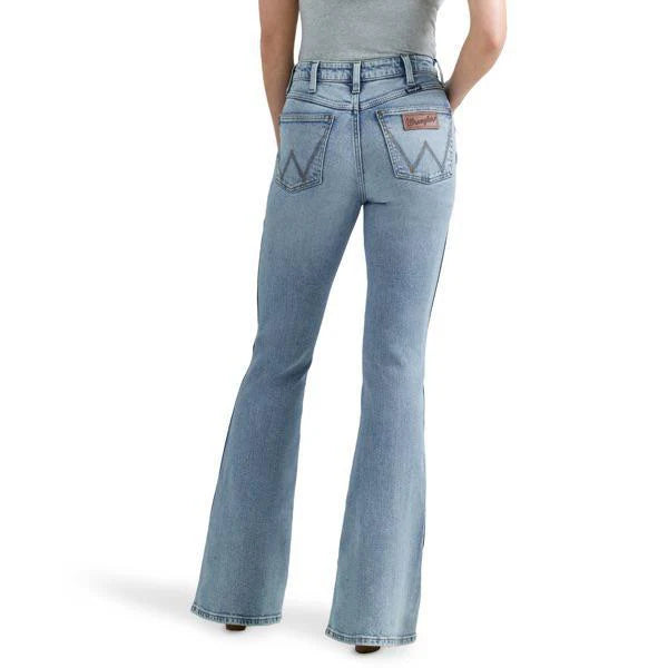 Easy Chic Wrangler Retro Ladies High Rise Flare Jeans