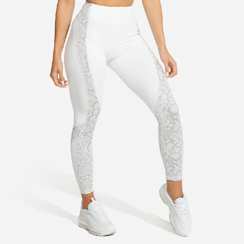 Cozy Fit Wear Limitless Snake Leggings - Snow