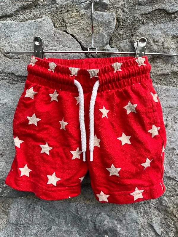 Effortless Outfits Red stars shorts  9-12m (74-80cm)