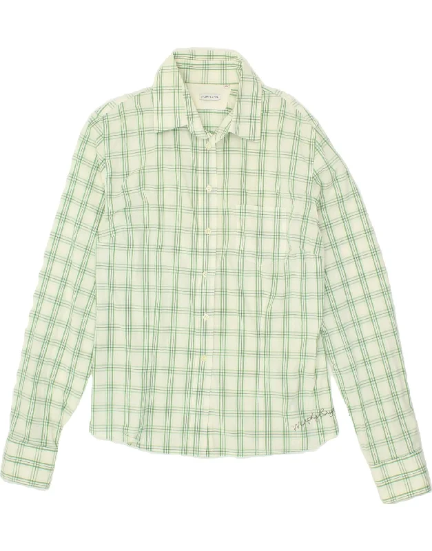 Urban Chic MURPHY & NYE Womens Shirt UK 18 XL Green Check Cotton