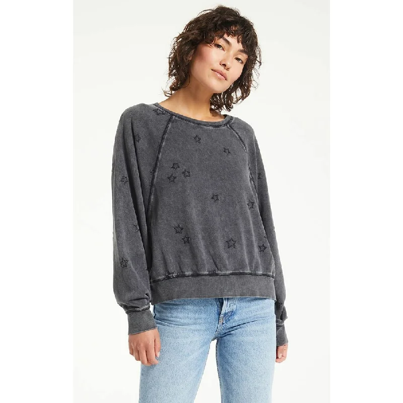 Effortless Dressing Bo Embroidered Star Sweatshirt