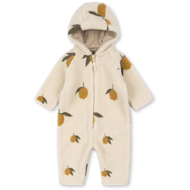 Layered Style Konges Sløjd Mon Grand Citron Sage Jody Teddy Onesie Grs