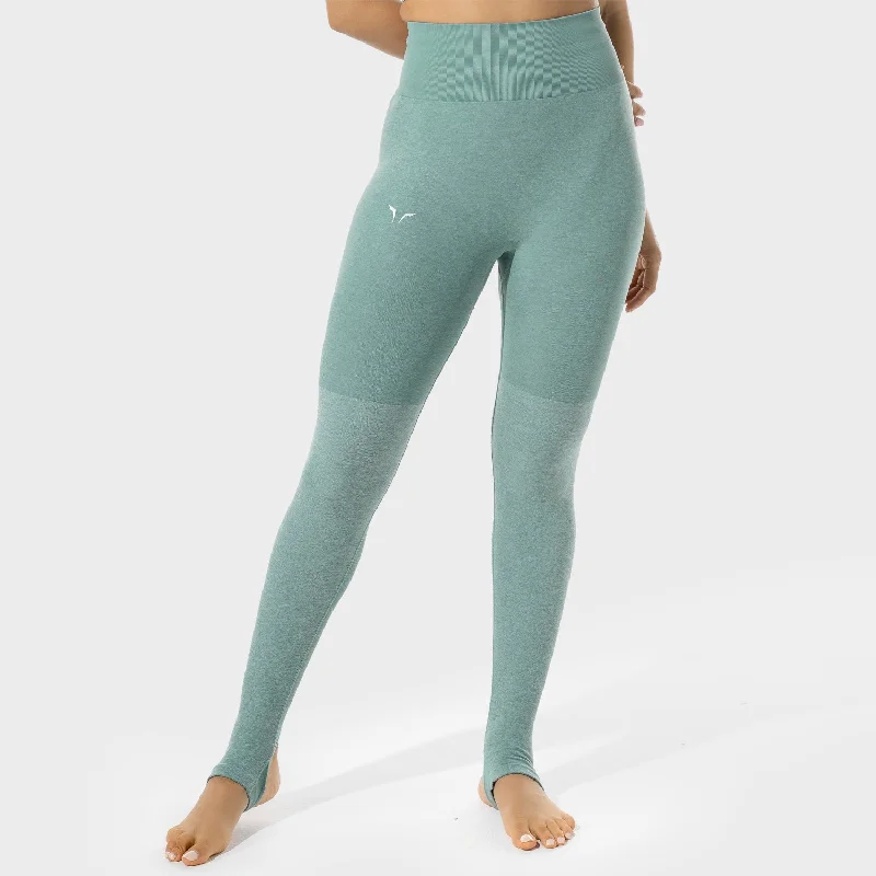 Timeless Comfort Women's Fitness - Seamless Leggings - Basil Marl