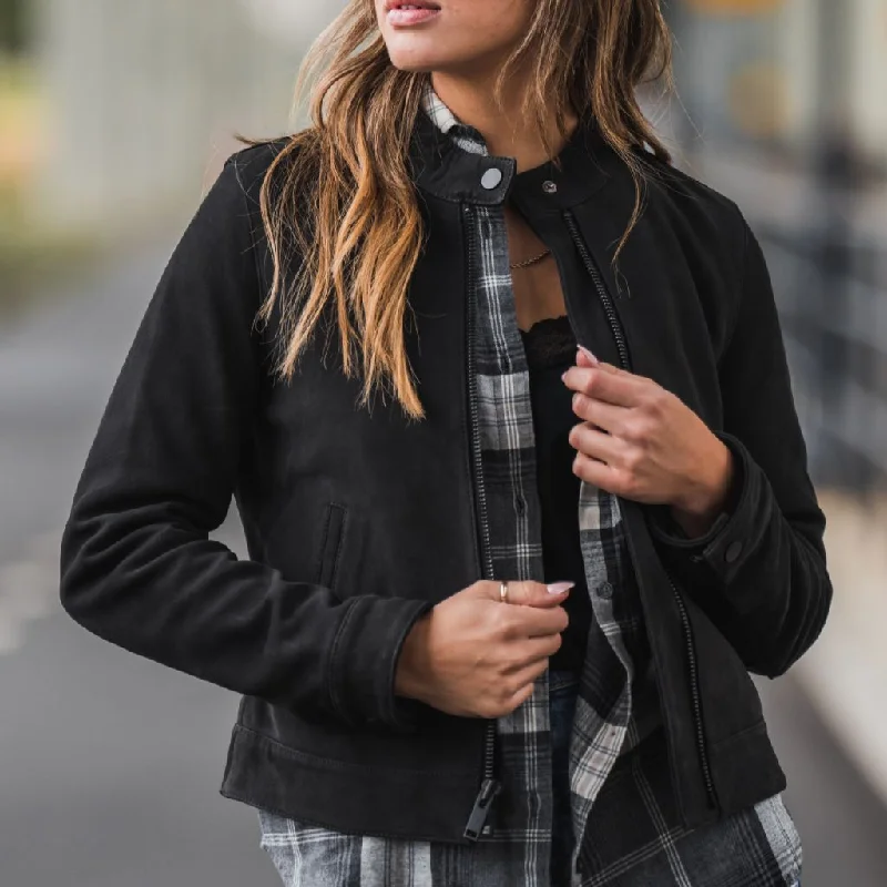 Trendy Dresses Racer Jacket | Black Matte