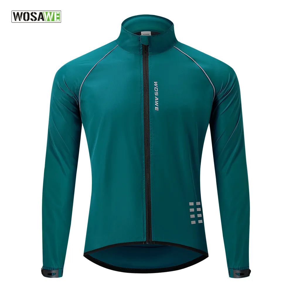 Minimal Comfort Reflective Men's Cycling Jackets Windproof Riding Bicycle Clothing Windbreaker Outdoor Sports Running MTB Bike Mesh Vest