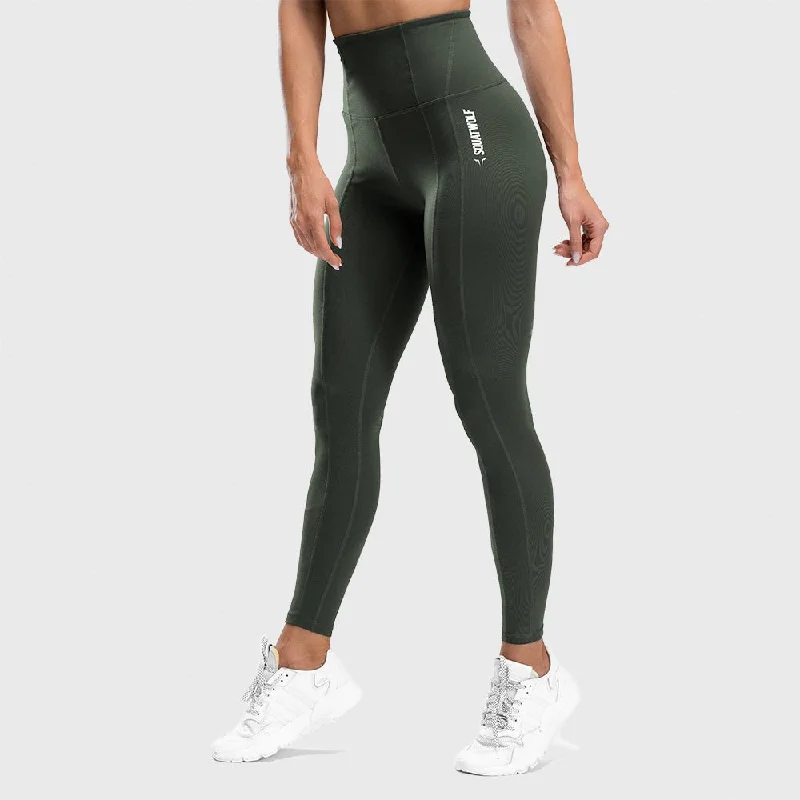 Chic Outfits Warrior High-Waisted Leggings - Olive