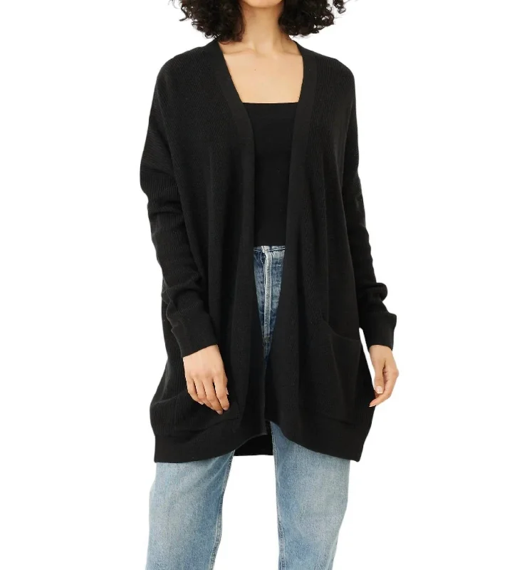 Trendy Comfort Cooper Cardigan In Black