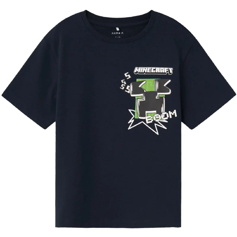 Weekend Wear Name It Dark Sapphire Odet Minecraft Regular T-Shirt