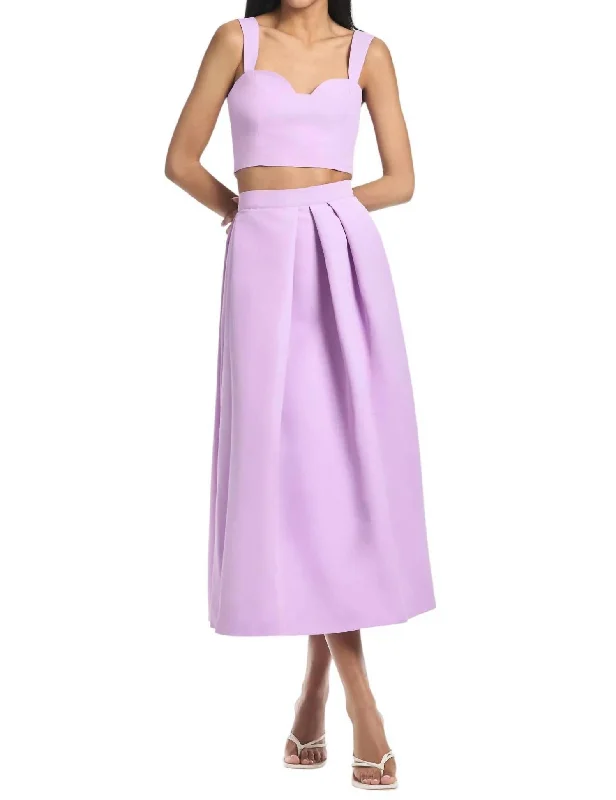 Timeless Style Leighton Skirt In Lilac