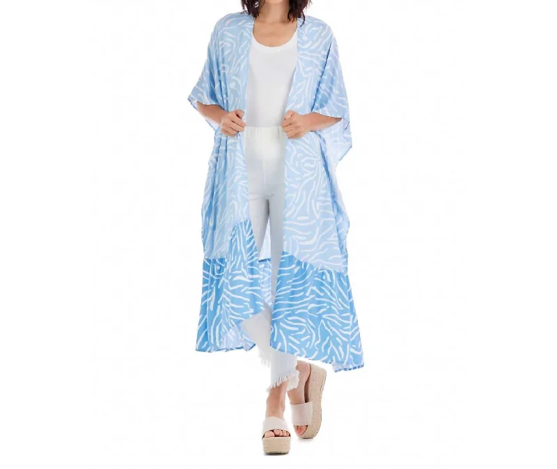 Versatile Wear Lorena Kimono In Blue