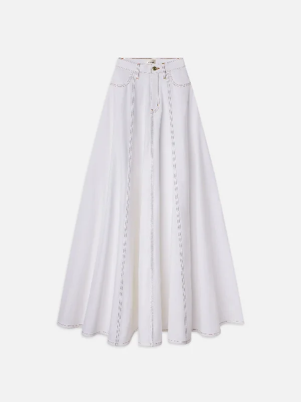 Layered Style The Denim Ball Skirt -- White