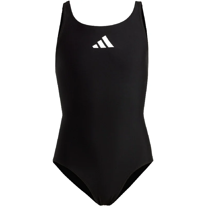 Modern Chic adidas Originals Black/White 3 Bars Sol St Y Swimsuit