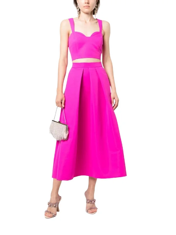 Comfortable Fashion Looks Leighton Skirt In Cerise