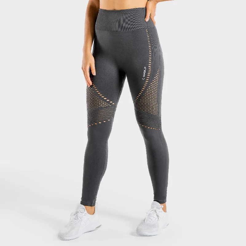 Relaxed Chic Meta Seamless Leggings - Charcoal