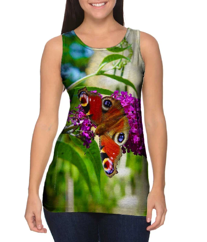 Cozy Shirts Elegant Pink Flower Butterfly