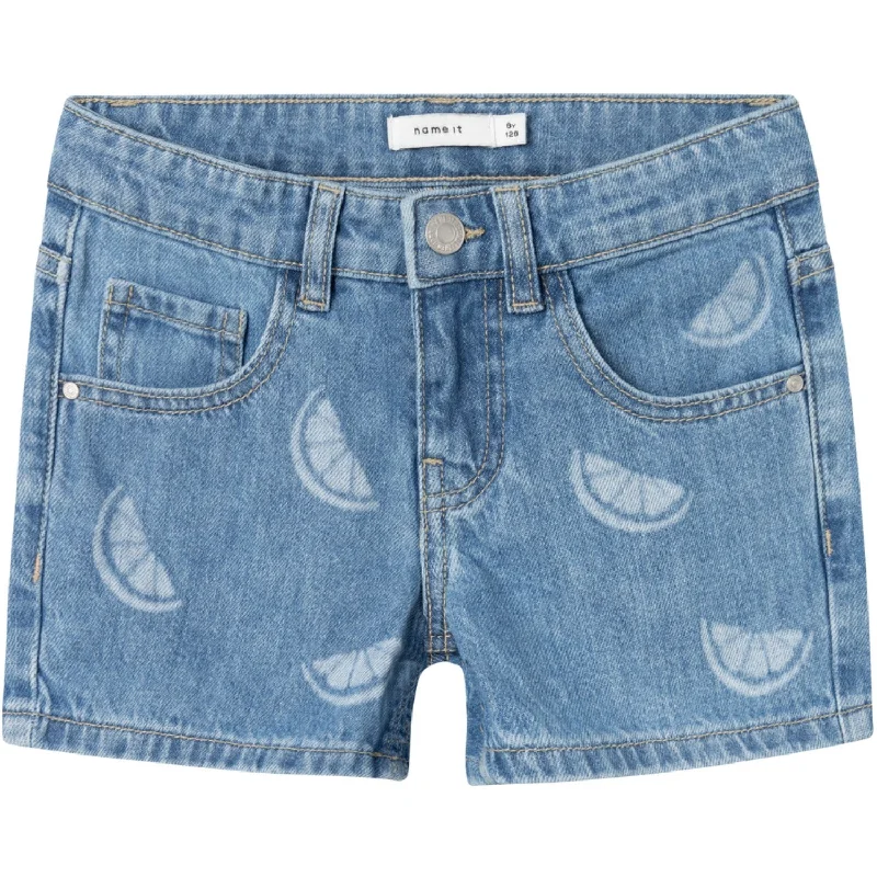 Relaxed Fit Wear Name It Denim Blue Citrus Rose Regular Denim Shorts