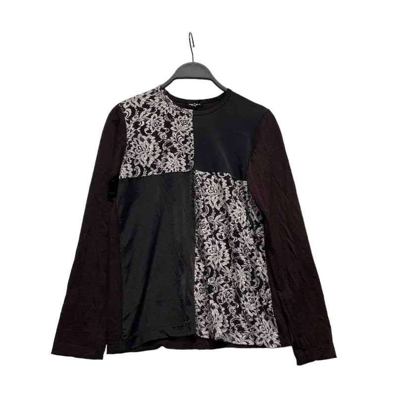 Breezy Comfort tricot COMME des GARCONS/LS T-Shirt/Brown/Wool/All Over Print/TT-040480/TT-040480