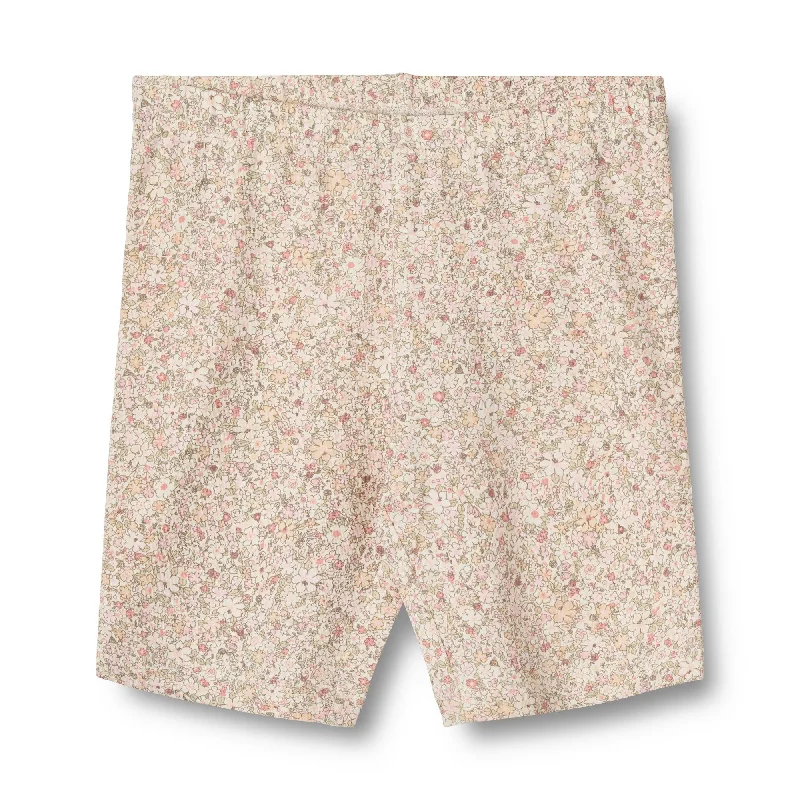 Casual Comfort Wheat Cream Flower Meadow Bike Shorts Anne