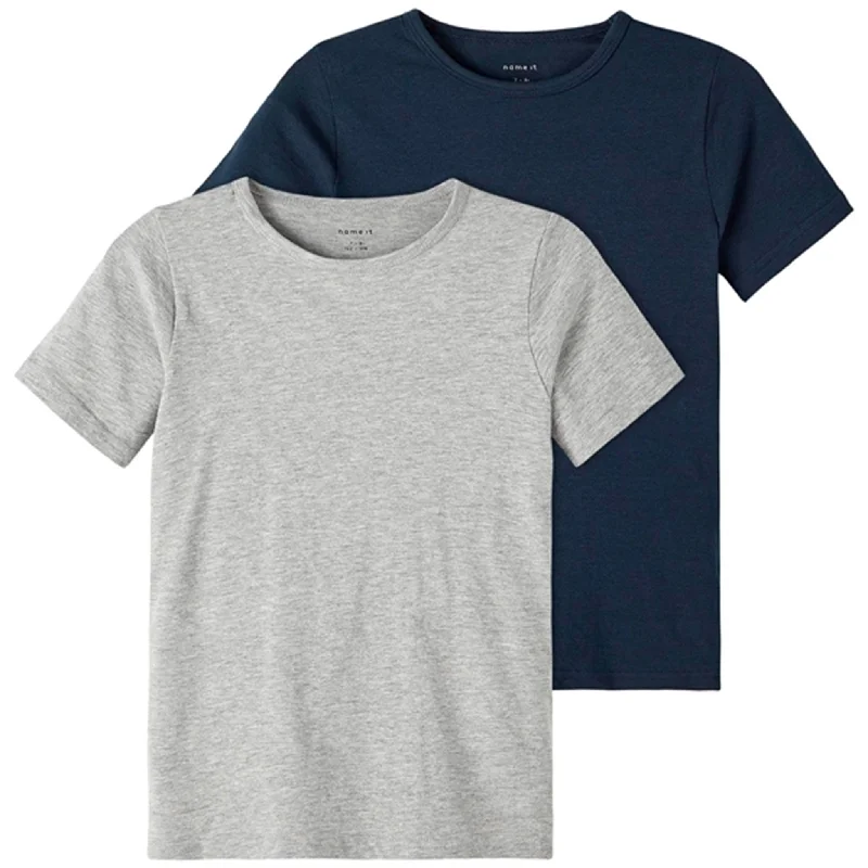 Cozy Vibes Name it Dark Sapphire Slim T-Shirt 2-pak Noos