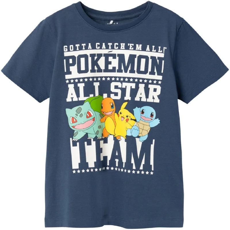 Comfortable Dresses Name It Dark Denim Just Pokemon T-Shirt Noos