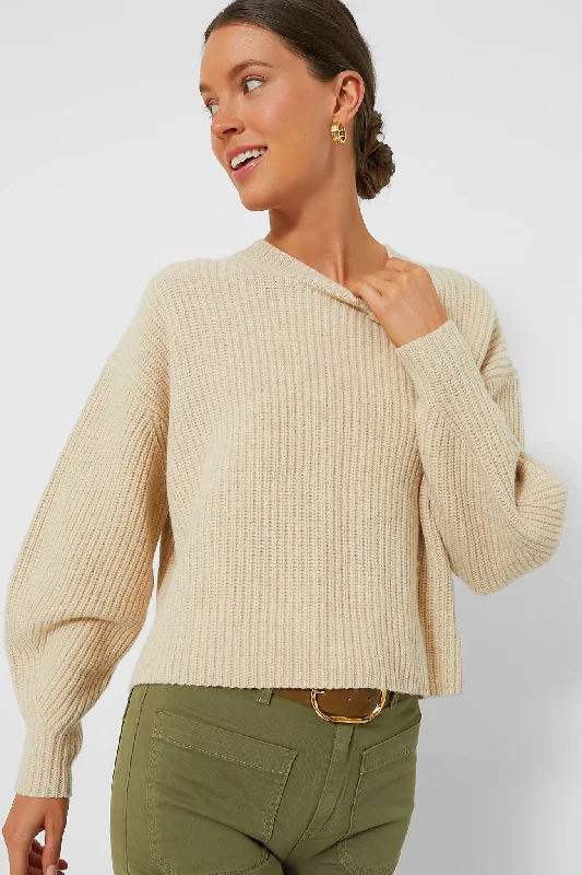 Versatile Comfort Ecru Bourgeon Sweater