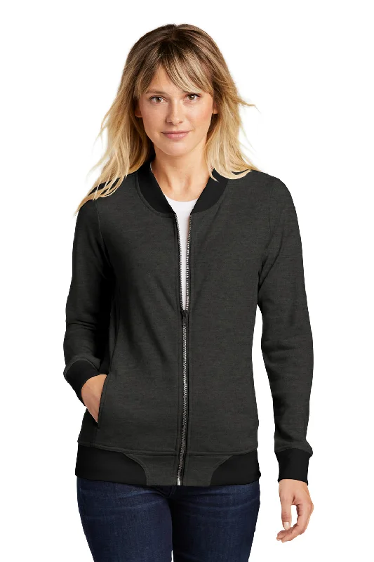 Stylish Jackets Sport-Tek Womens French Terry Full Zip Bomber Jacket - Heather Black