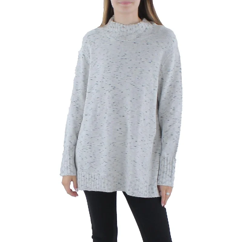 Everyday Style Sun Turn Womens Knit Mock Neck Pullover Sweater