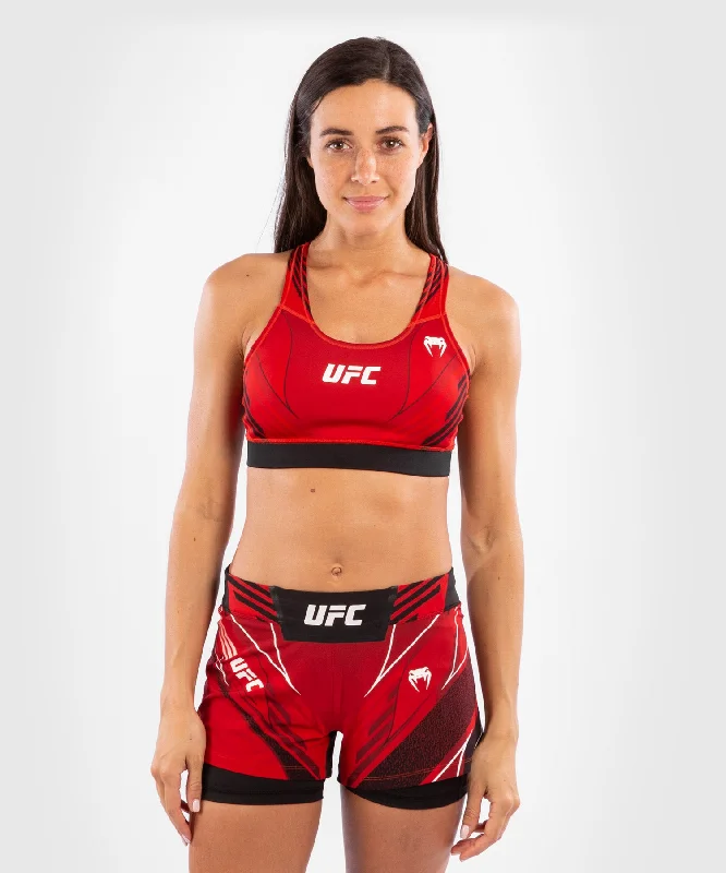 Layered Style UFC Venum Authentic Fight Night Women's Sport Bra - Red