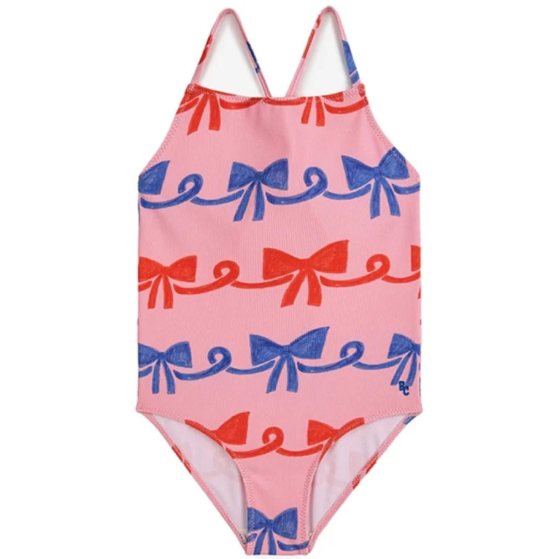 Comfortable Looks Bobo Choses Ribbon Bow All Over Swimsuit Fuchsia