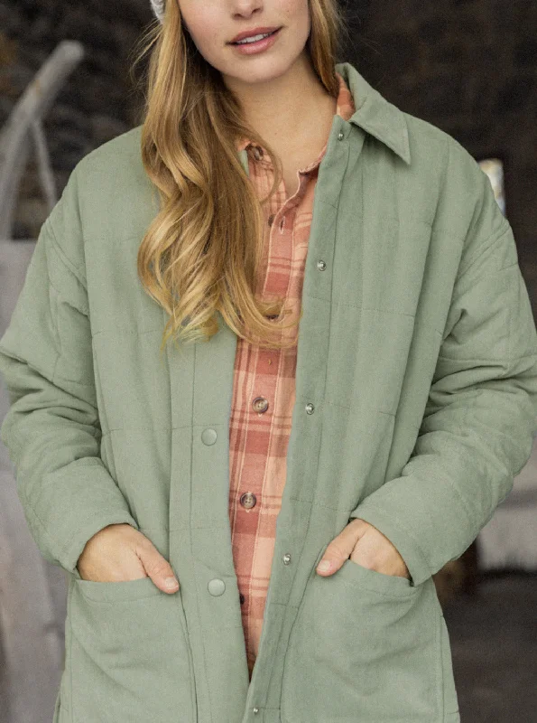 Relaxed Dresses Next Up Jackets - Agave Green