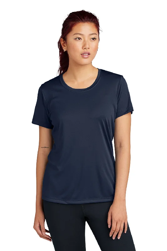 Cozy Shirts Sport-Tek Womens Competitor Moisture Wicking Short Sleeve Crewneck T-Shirt - True Navy Blue