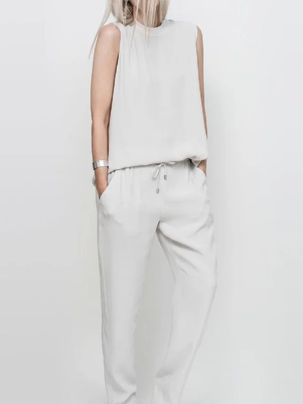 Cozy Outerwear Simple Fashion Casual Loose Top Pants Suit