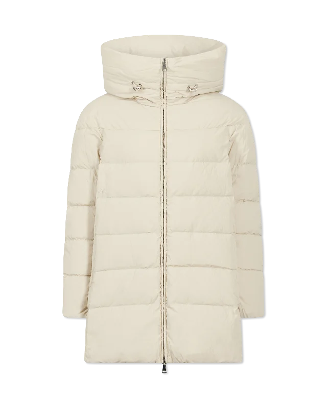 Soft Feel Hooded Rasolight Down Jacket