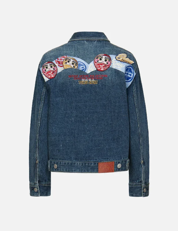 Lounge Chic Daruma Daicock Denim Jacket