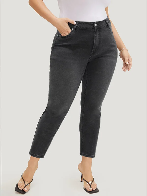 Chic Lounge Skinny Very Stretchy High Rise Black Wash Jeans