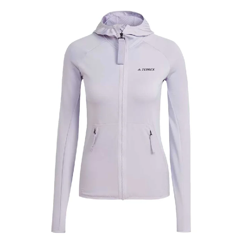 Comfortable Tops adidas - Women's Terrex Tech Fleece Light Hooded Hiking Jacket (HT2048)