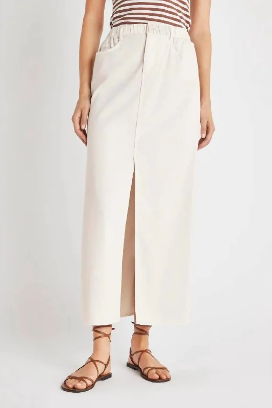 Relaxed Dresses Rhiannon Maxi Skirt In Moonstone