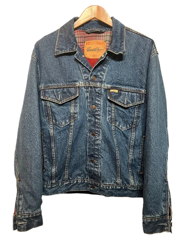 Warm Comfort Levi Dark Blue Women's Denim Jacket (Size L)