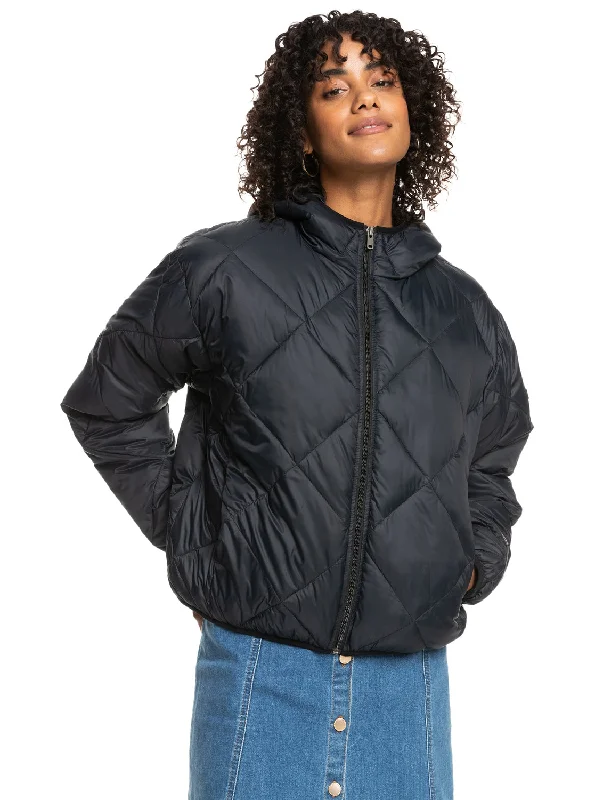 Urban Comfort Wind Swept Lightweight Hooded Packable Jacket - Anthracite