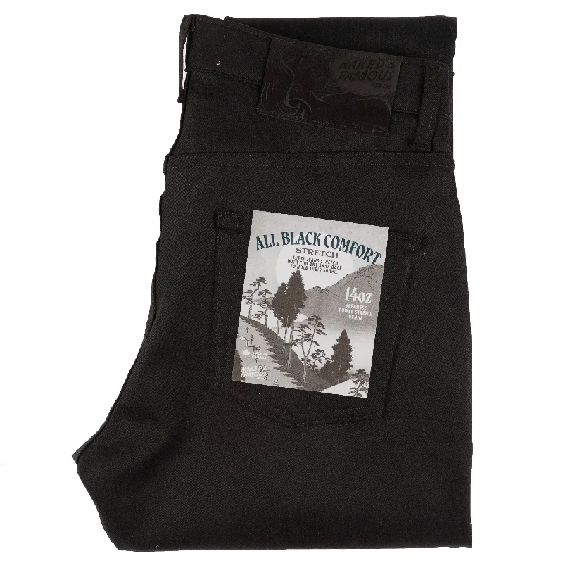 Comfortable Jeans True Guy - All Black Comfort Stretch