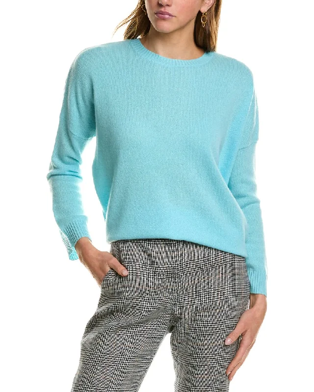 Cozy Footwear Kier + J Dropped-Shoulder Dolman Cashmere Sweater