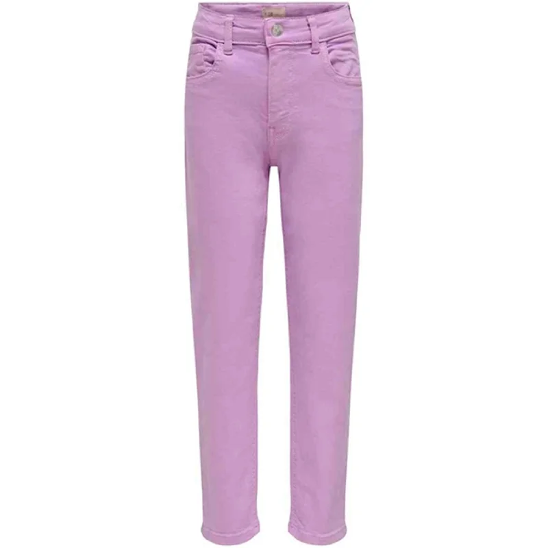 Fashion Comfort Kids ONLY Orchid Bloom Calla Mom Fit Jeans