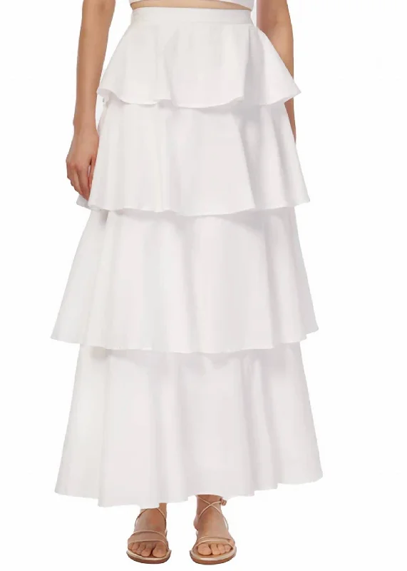 Everyday Style Terra Maxi Skirt In White