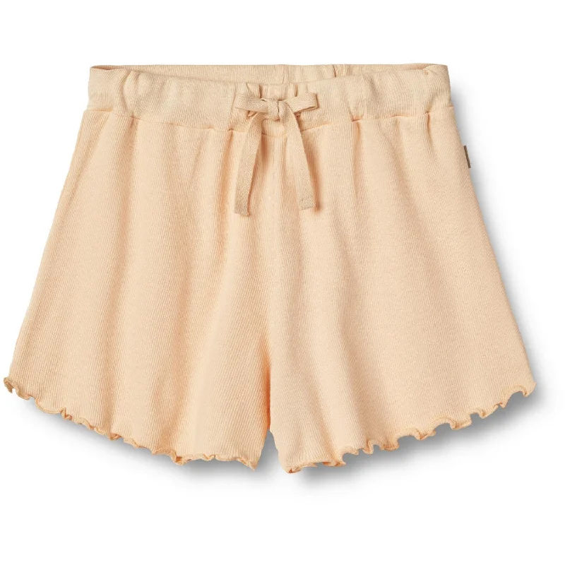 Fashion Comfort Wheat Pale Peach Rib Shorts Gertrud